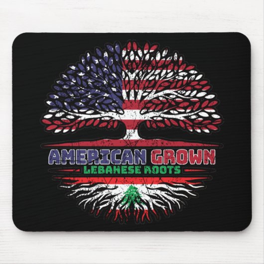 Libanon - USA - Vereinigte Staaten von Amerika - V Mousepad (Vorne)