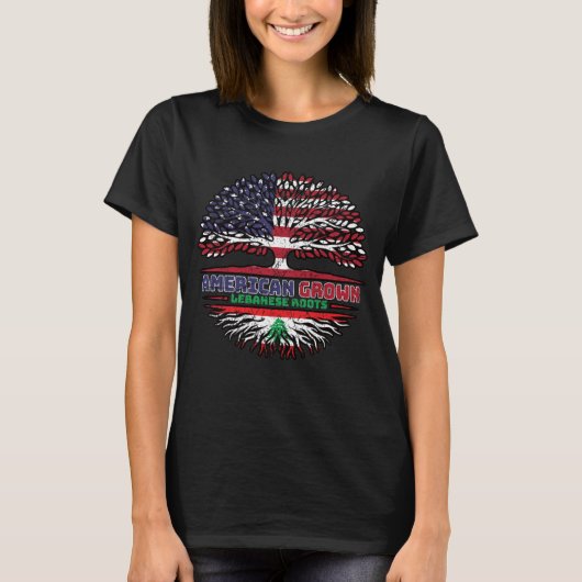 Libanon - USA - Vereinigte Staaten von Amerika - V T-Shirt (Vorderseite)