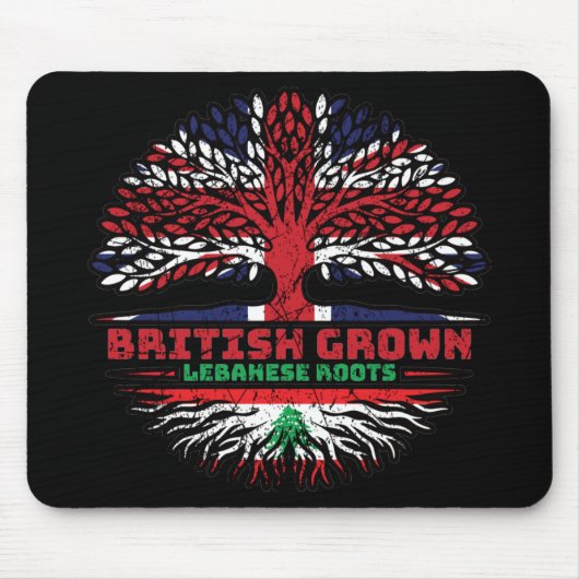 Libanon - Vereinigtes Königreich Mousepad (Vorne)