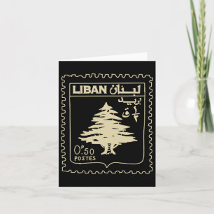 Libanon Vintage Unterstützung Libanon Beirut-Karte Karte