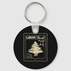 Libanon Vintage Unterstützung Libanon Beirut-Karte Schlüsselanhänger