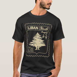 Libanon Vintage Unterstützung Libanon Beirut-Karte T-Shirt