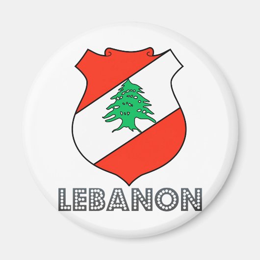 Libanon-Wappen Magnet (Vorne)
