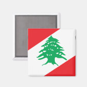 Libanon-Wappen Magnet (Vorderseite/Rückseite)