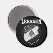 Libanon-Wappen Magnet (Vorderseite/Rückseite)