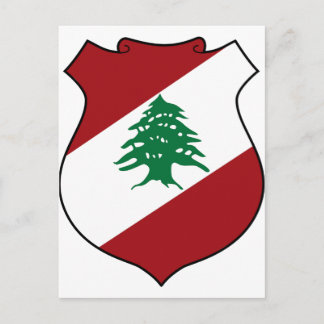 Libanon-Wappen Postkarte
