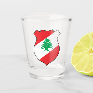 Libanon-Wappen Schnapsglas
