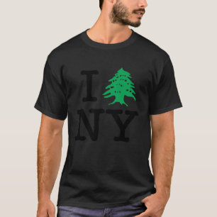 Libanon Zeder, I Liebe New York NY libanesisches B T-Shirt