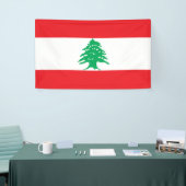 Libanonflagge Banner (Messeveranstaltung)