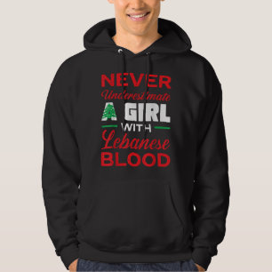 Libanonflagge Beirut Lobnan Lover libanesische Gir Hoodie