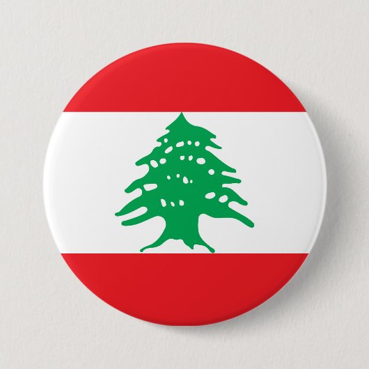 Libanonflagge Button (Vorderseite)