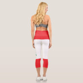 Libanonflagge Capri Leggings (Rückseite)