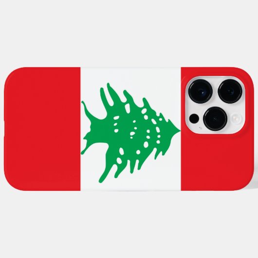 Libanonflagge Case-Mate iPhone Hülle (Rückseite (Horizontal))