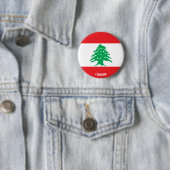 Libanonflagge Charming Patriotic Button (Beispiel)