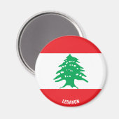 Libanonflagge Charming Patriotic Magnet (Vorderseite/Rückseite)