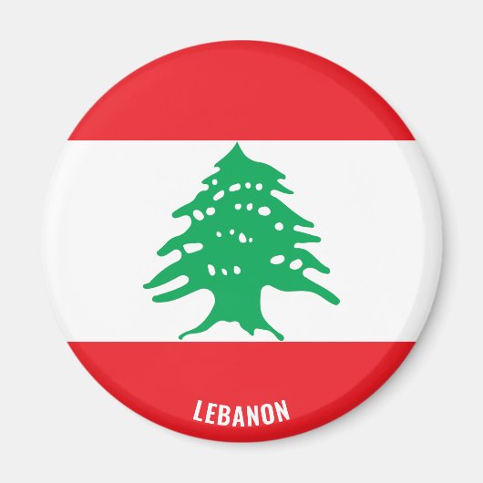 Libanonflagge Charming Patriotic Magnet (Vorne)