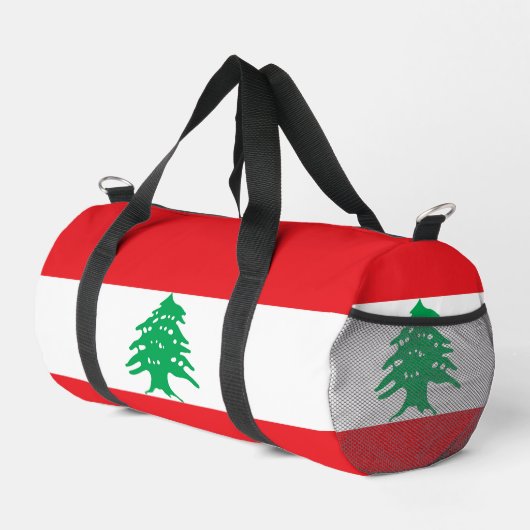 Libanonflagge Duffle Bag (Rechte Ecke)