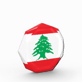 Libanonflagge Fotoblock (Links)