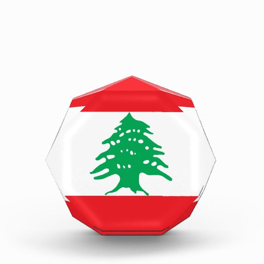 Libanonflagge Fotoblock (Vorderseite)