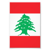 Libanonflagge Fotodruck (Vorne)