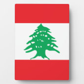 Libanonflagge Fotoplatte (Vorderseite)