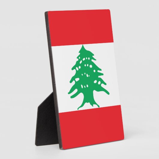 Libanonflagge Fotoplatte (Seite)