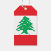 Libanonflagge Geschenkanhänger (Vorderseite)