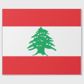 Libanonflagge Geschenkpapier (Flach)