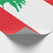 Libanonflagge Geschenkpapier (Ecke)