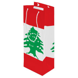 Libanonflagge Geschenktüte Für Weinflaschen
