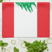 Libanonflagge Geschirrtuch (Gefaltet)