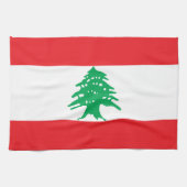 Libanonflagge Geschirrtuch (Horizontal)