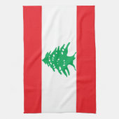 Libanonflagge Geschirrtuch (Vertikal)