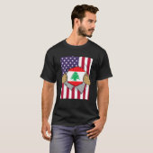 Libanonflagge in meiner Zuhause Pride Libanesische T-Shirt (Vorne ganz)