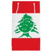 Libanonflagge Kleine Geschenktüte (Vorderseite)