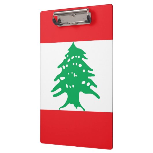 Libanonflagge Klemmbrett (Links)