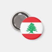 Libanonflagge Magnet (Vorderseite/Rückseite)
