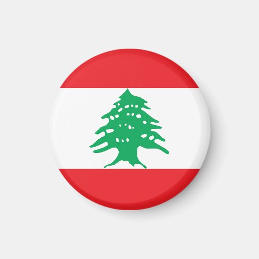 Libanonflagge Magnet (Vorne)