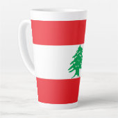 Libanonflagge Milchtasse (Linke Ecke)