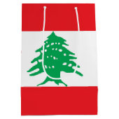 Libanonflagge Mittlere Geschenktüte (Rückseite)