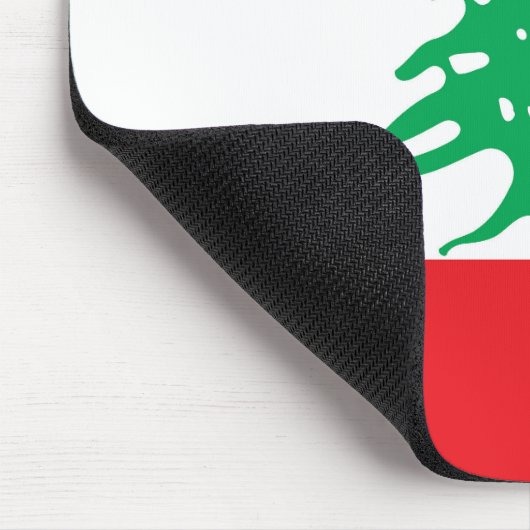 Libanonflagge Mousepad (Ecke)