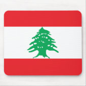 Libanonflagge Mousepad (Vorne)