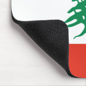 Libanonflagge Mousepad (Ecke)