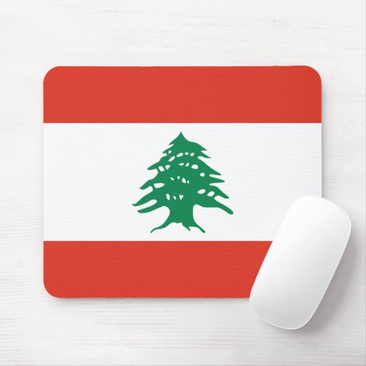 Libanonflagge Mousepad (Mit Mouse)