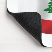 Libanonflagge Mousepad (Ecke)