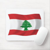 Libanonflagge Mousepad (Mit Mouse)