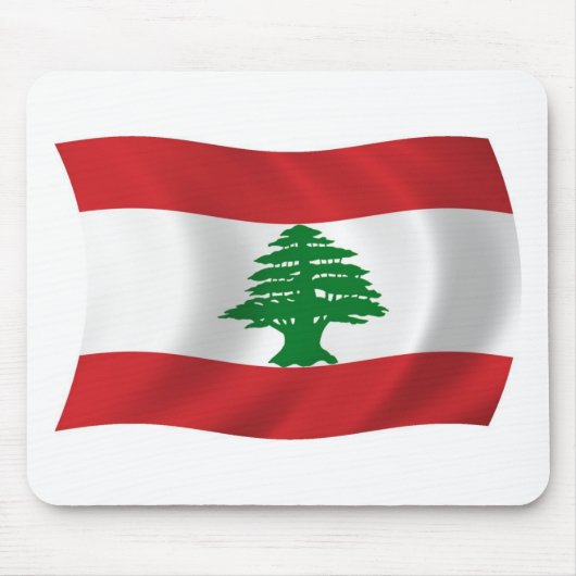 Libanonflagge Mousepad (Vorne)