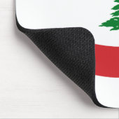 Libanonflagge Mousepad (Ecke)