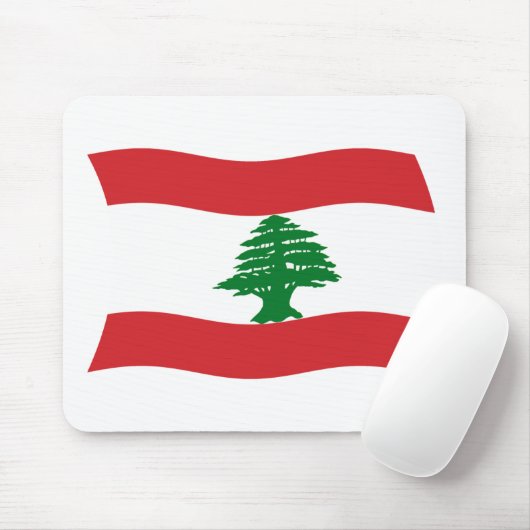 Libanonflagge Mousepad (Mit Mouse)