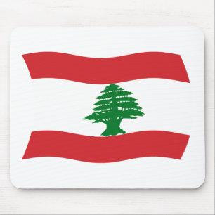 Libanonflagge Mousepad